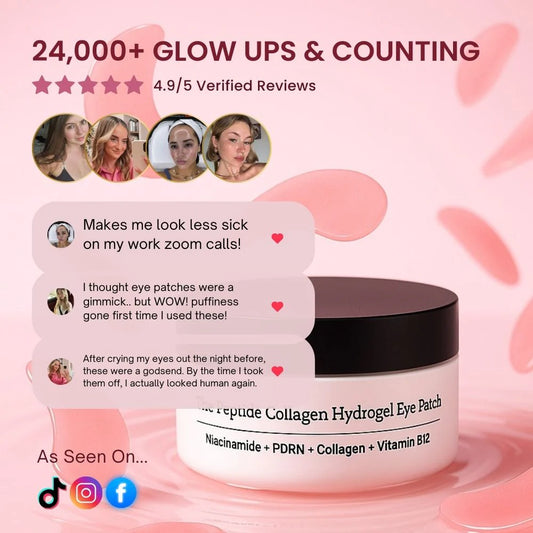 Gloworra Peptide Collagen Hydrogel Eye Patches