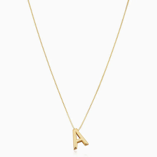 Love letter initial necklace