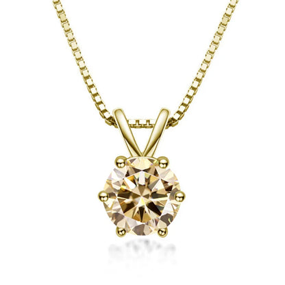 Elegant Moissanite Solitaire Necklace