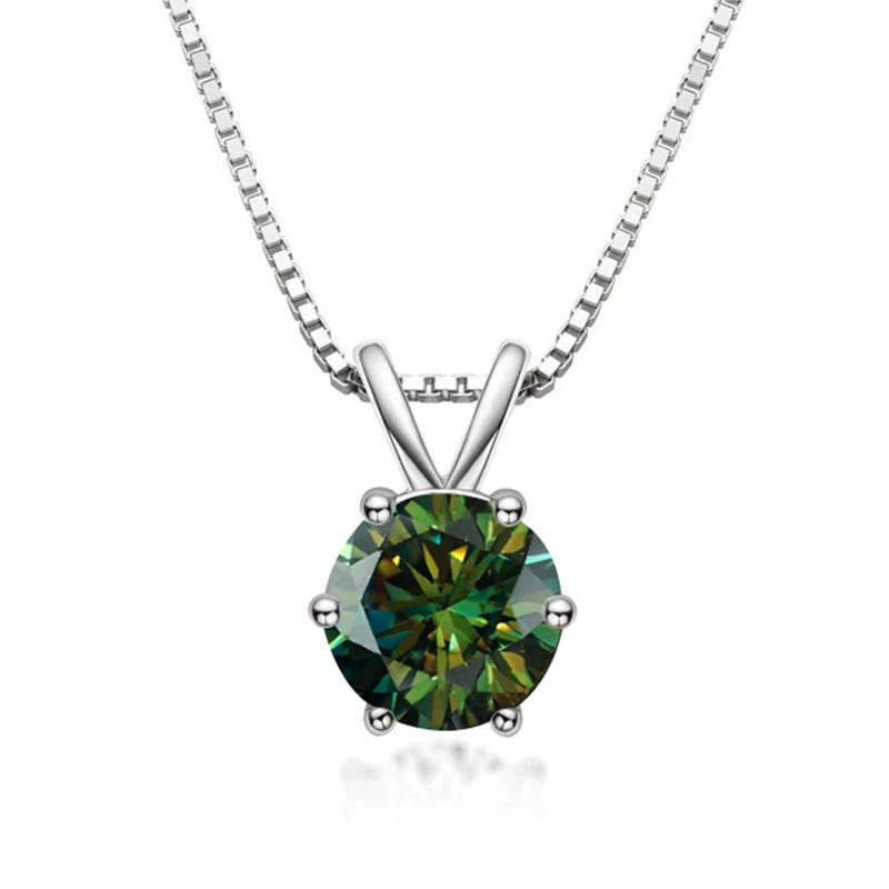 Elegant Moissanite Solitaire Necklace