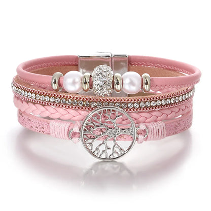 Tree of Life Rhinestone Bracelet