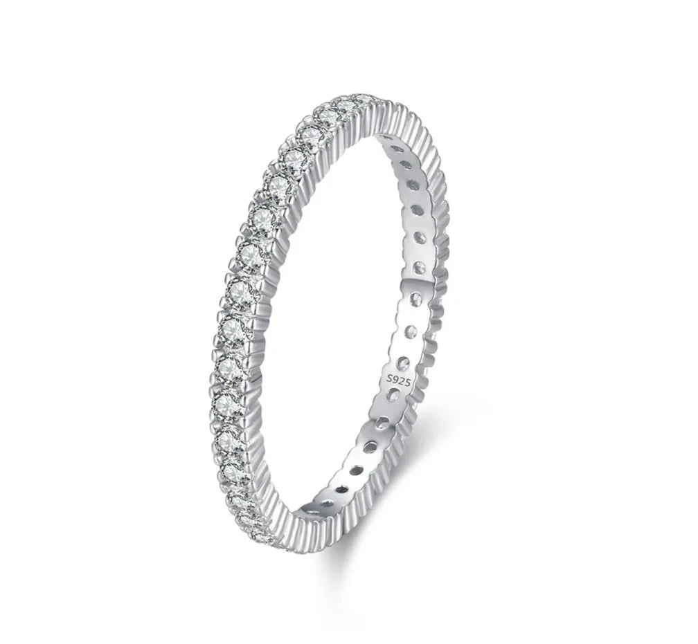 Shining Minimalist Eternity Ring