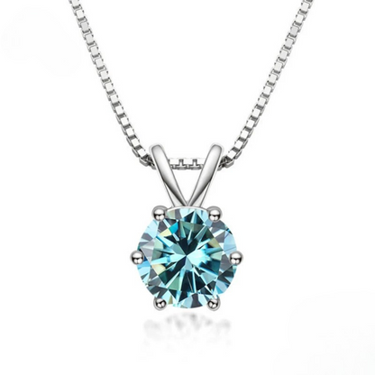 Elegant Moissanite Solitaire Necklace
