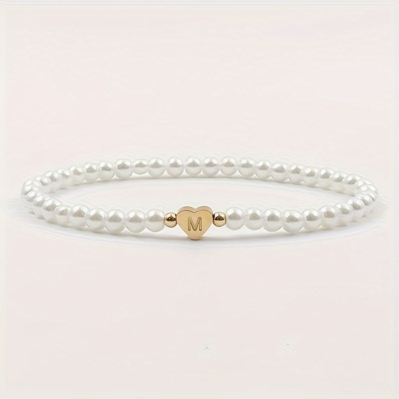 A-Z Heart Initial Bracelet