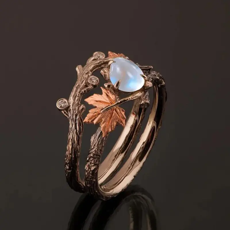 Radiant Lunar Moonstone Ring